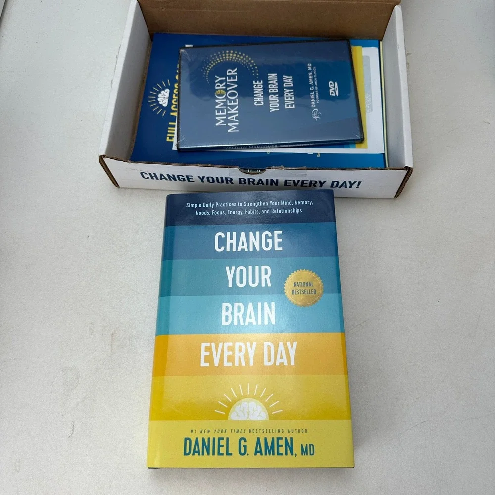 Change Your Brain Every Day Daniel G. Amen MD (2023, Hardcover) + DVD & Guide